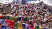 Prayer flags are everywhere in Ladakh - I mean everywhere, including the Khardung La pass